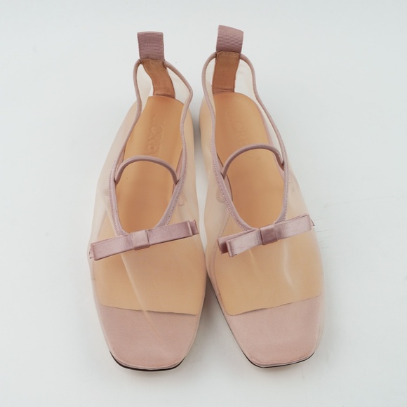 New J.CREW Size 7 Quinn Mary Jane Ballet Flats in Mesh in Warm Blush $138 CA796 - Picture 3 of 6